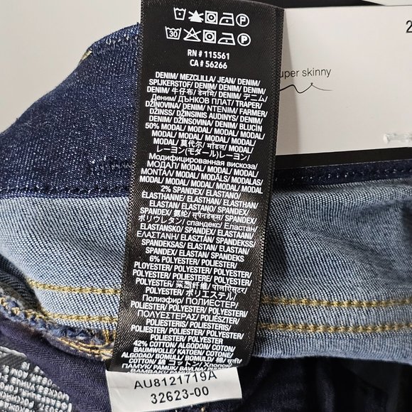 NWT 7 For All Mankind Women's Ankle Skinny/Slim Illusion, Luxe, Dk Jeans Sz 26 - Picture 9 of 11
